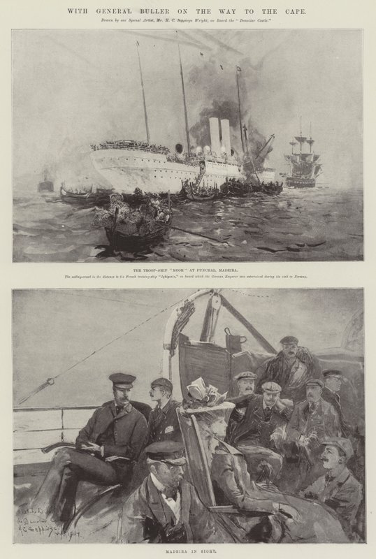 S generálem Bullerem na cestě k mysu od Henry Charles Seppings Wright