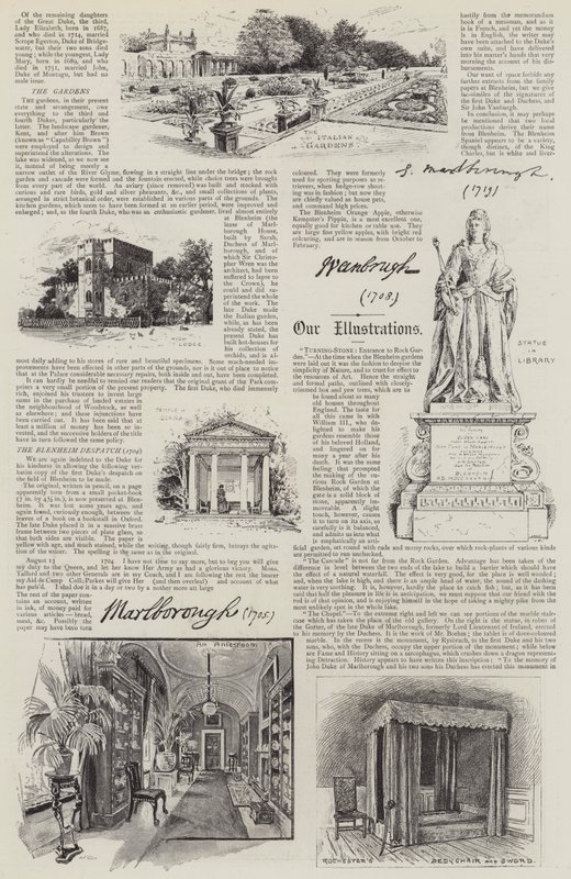 Blenheimský palác Ilustrovaný od Henry Edward Tidmarsh