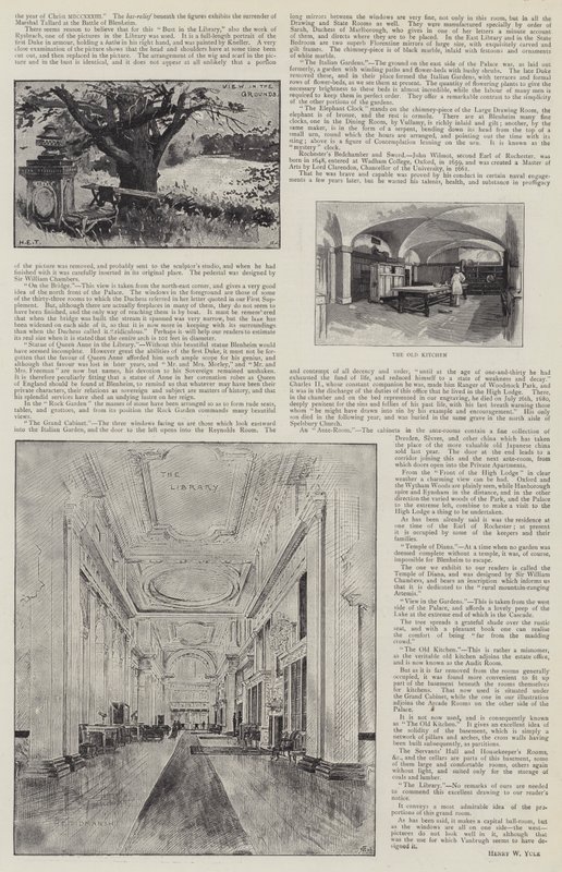 Blenheimský palác Ilustrovaný od Henry Edward Tidmarsh