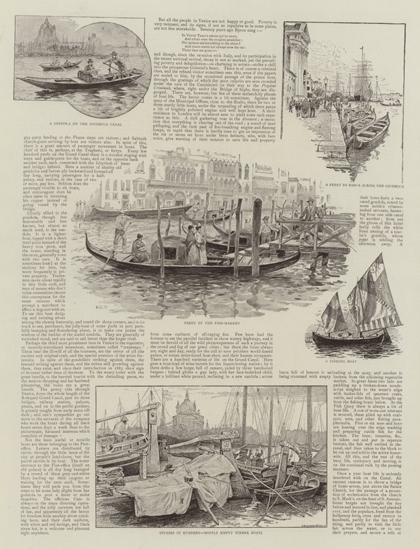 Lodě z Benátek od Henry Edward Tidmarsh