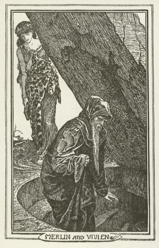 Merlin a Vivien od Henry Justice Ford