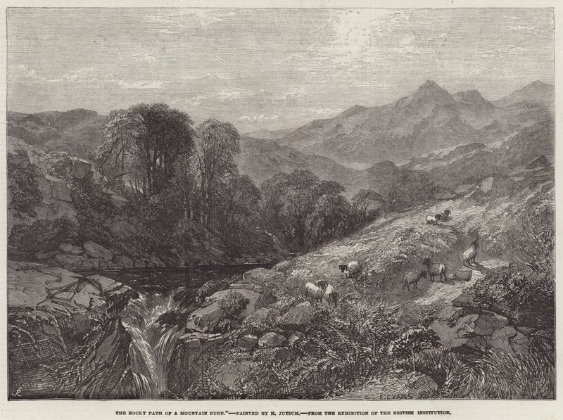 Skalnatá cesta hory Burn od Henry Jutsum