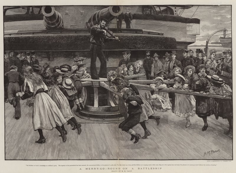 Mery-go-Round na bitevní lodi od Henry Marriott Paget