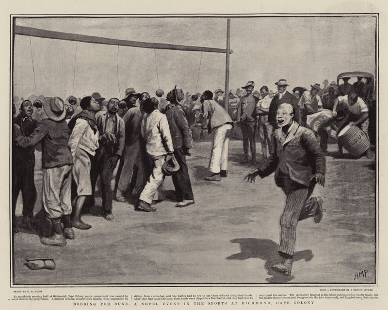 Bobbing for Buns, nová událost ve sportu v Richmondu, Cape Colony od Henry Marriott Paget
