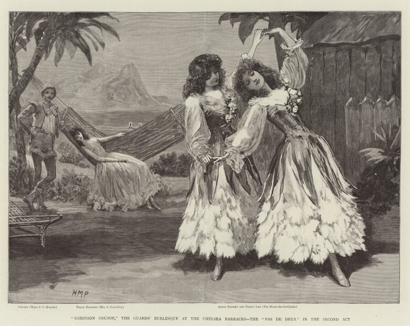 Robinson Crusoe, Burleska gardistů v kasárnách Chelsea, Pas de Deux ve druhém dějství od Henry Marriott Paget