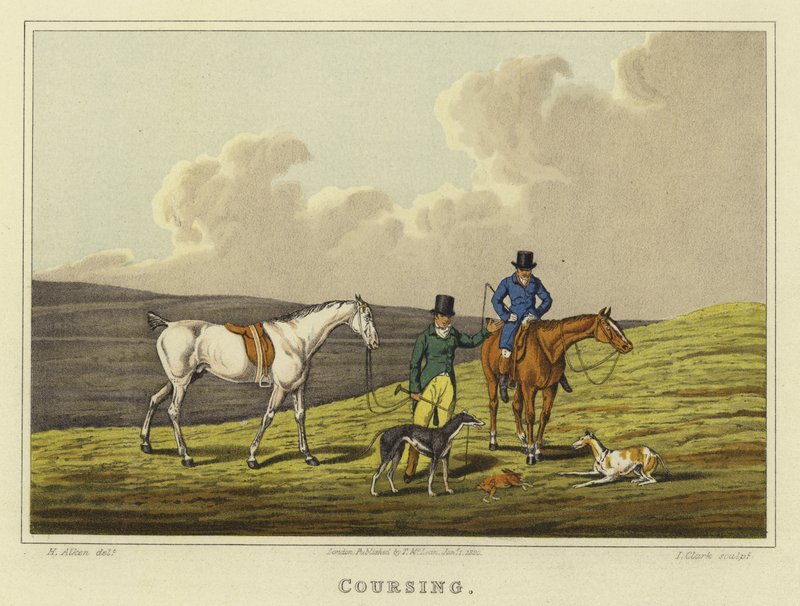 Coursing (chromolitho) od Henry Thomas Alken