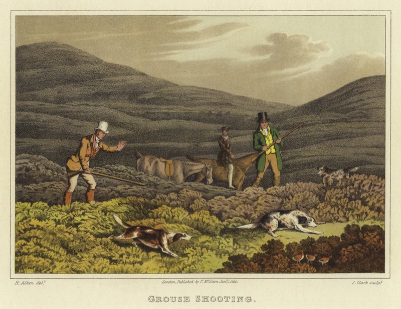 Střelba na tetřeva (chromolitho) od Henry Thomas Alken