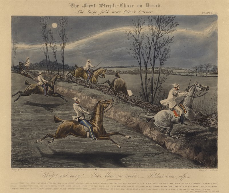 The First Steeple Chase on Record, 1839 od Henry Thomas Alken