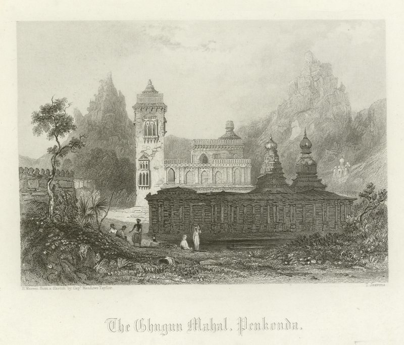 Ghugun Mahal, Penukonda, Indie od Henry Warren