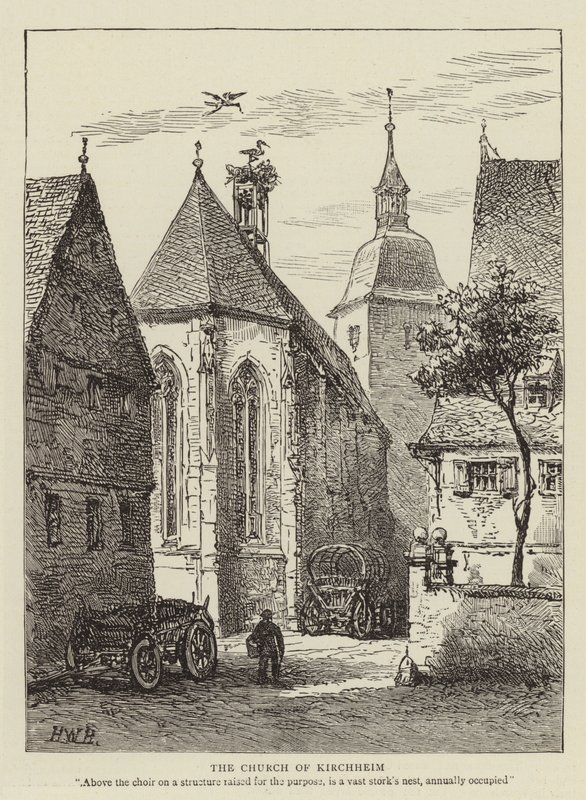 Kostel Kirchheim od Henry William Brewer