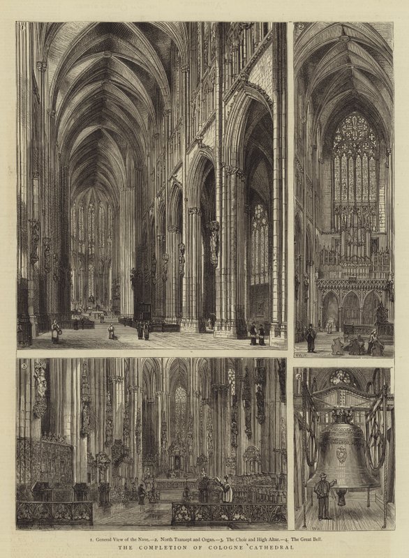 Dokončení kolínské katedrály od Henry William Brewer