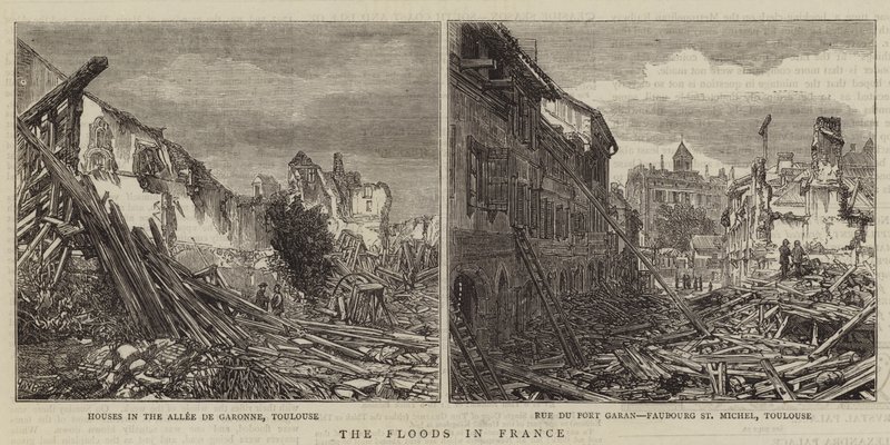 Povodně ve Francii od Henry William Brewer