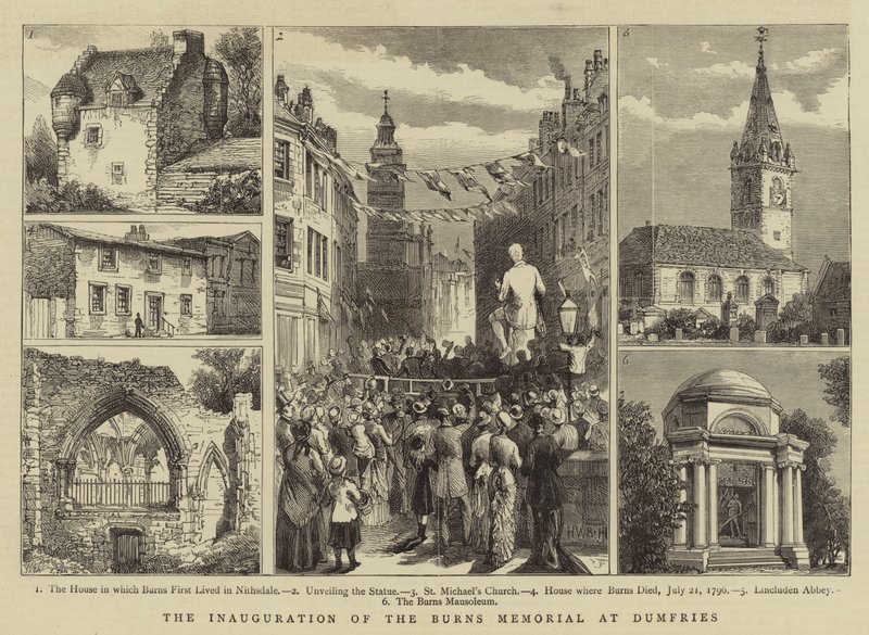 Inaugurace památníku Burns v Dumfries od Henry William Brewer