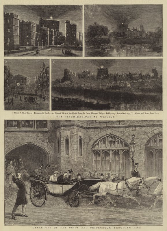 Královská svatba ve Windsoru od Henry William Brewer
