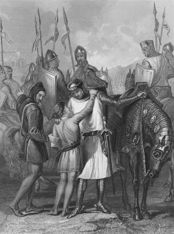 Richard de Clare, 2. hrabě z Pembroke, na rozloučenou se svým bratrem od Henry after Warren
