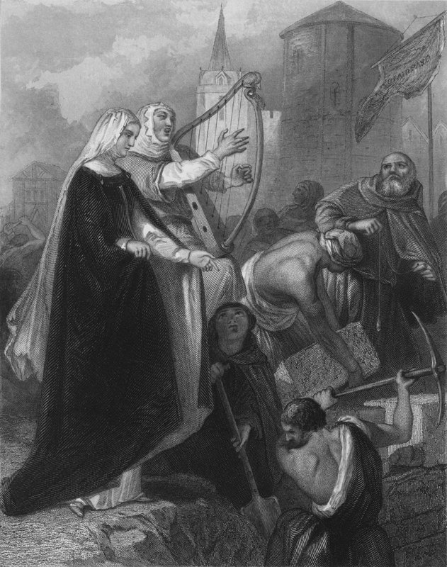 The Wailing of New Ross, County Wexford, Irsko od Henry after Warren