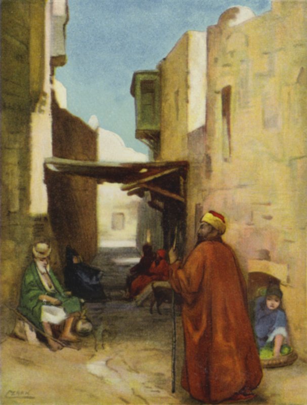 Ulice v Jeruzalémě (barva lito) od Henry Andrew Harper