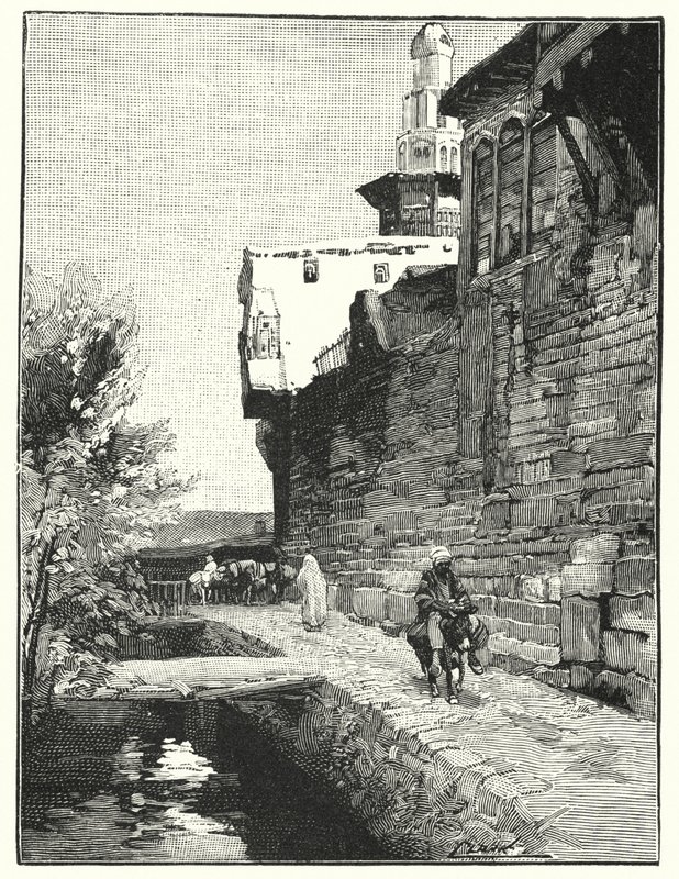 Městská zeď Damašku (litho) od Henry Andrew Harper