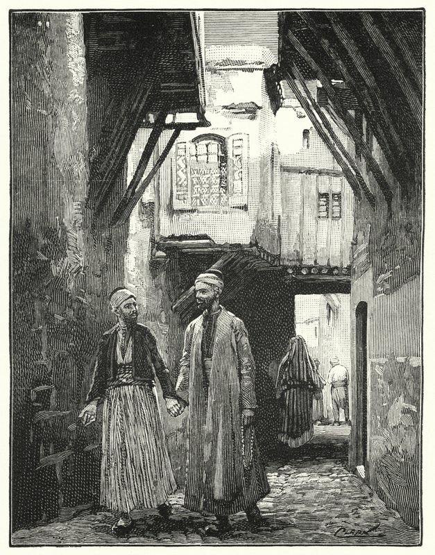 Ulice v Damašku (litho) od Henry Andrew Harper