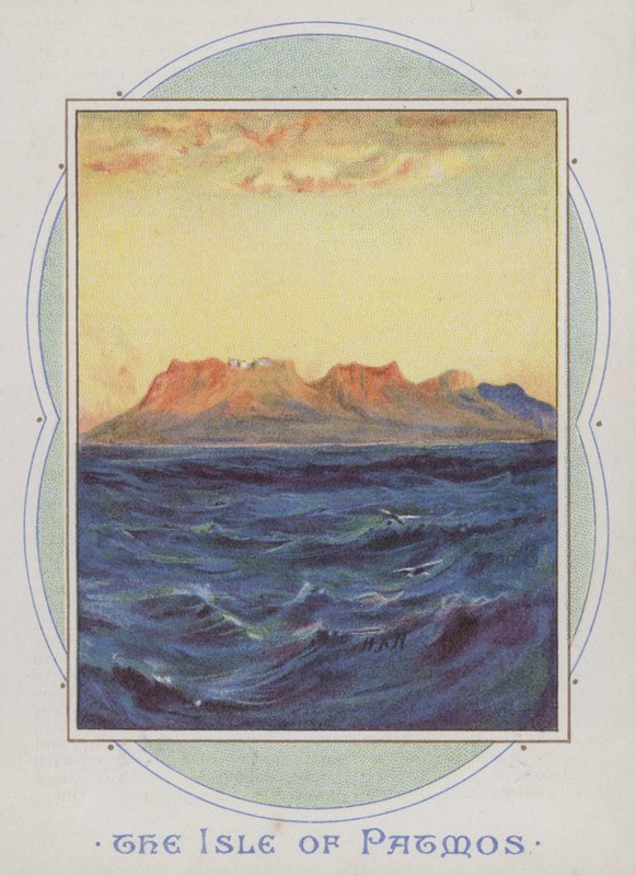 Ostrov Patmos (chromolitho) od Henry Andrew Harper