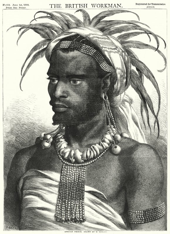 Africký princ (rytina) od Henry Anelay