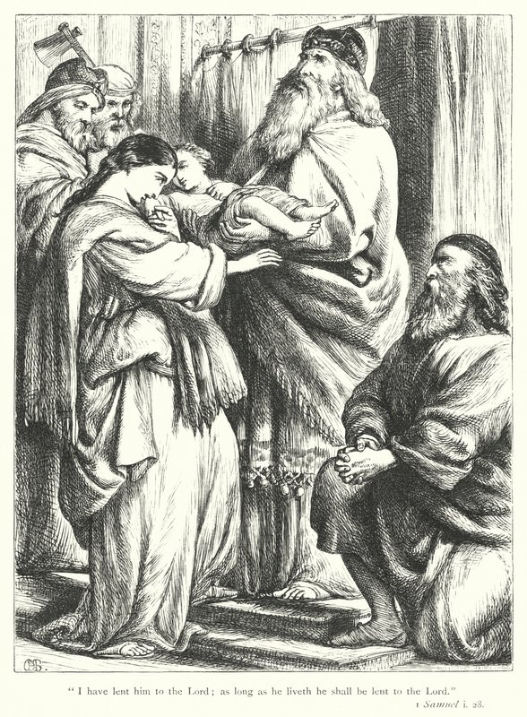 The Presentation of Samuel (rytina) od Henry Courtney (after) Selous