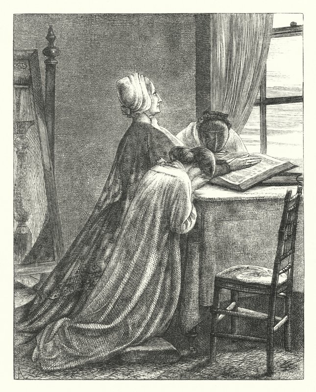 Večerní hymna (rytina) od Henry Hugh Armstead