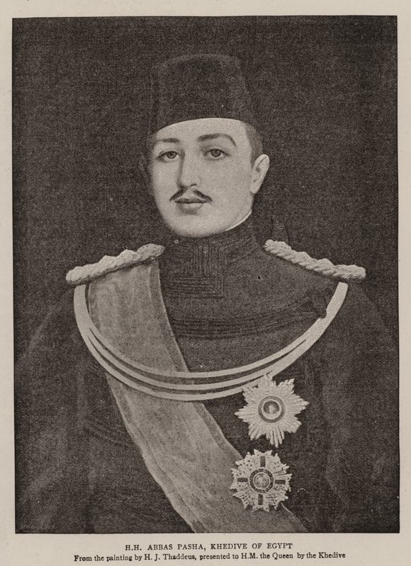 JS Abbas Pasha, Khedive z Egypta od Henry Jones Thaddeus