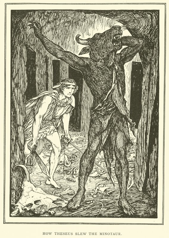 Jak Theseus zabil Minotaura od Henry Justice Ford