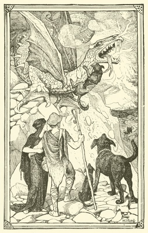 Tři psi (rytina) od Henry Justice Ford