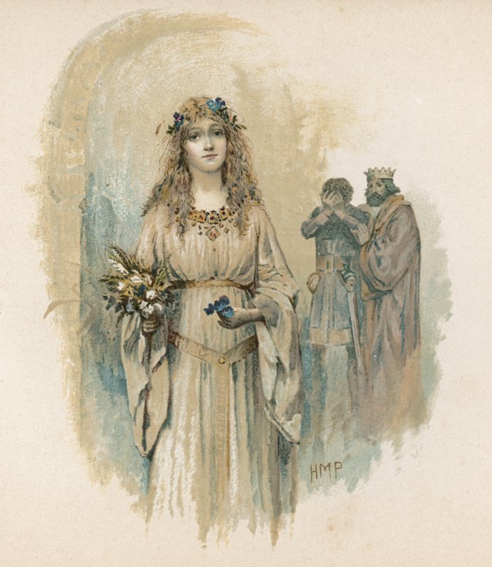 Ofélie z Hamleta (chromolitho) od Henry Marriott Paget