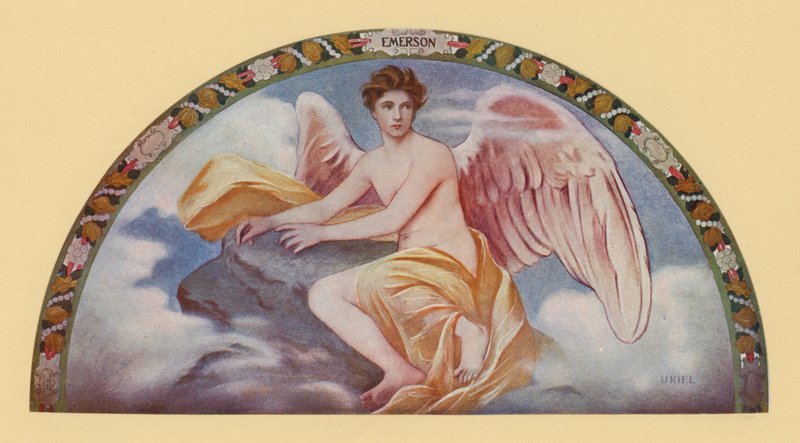 Emersonův Uriel (barevná litografie) od Henry Oliver Walker