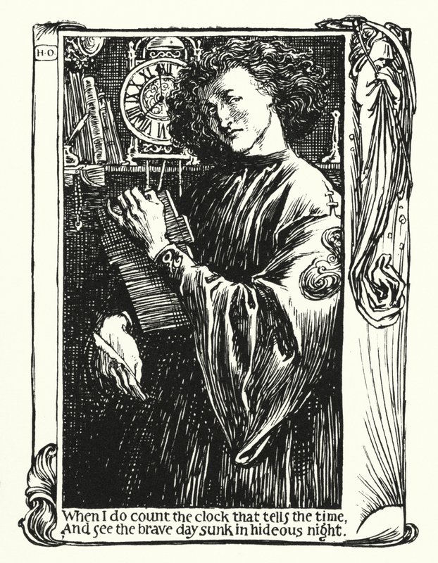 Shakespearovy sonety, Sonet XII (litho) od Henry Ospovat
