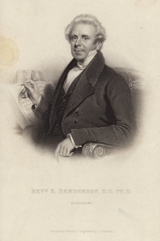 Reverend Ebenezer Henderson od Henry Room