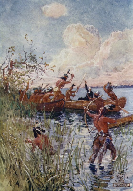 Zaútočili Irokézové od Henry Sandham