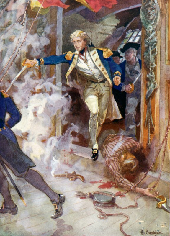 Bitva o Svatý Vincent od Henry Sandham