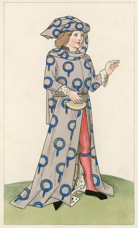Rytíř podvazku, c 1470, od Henry Shaw