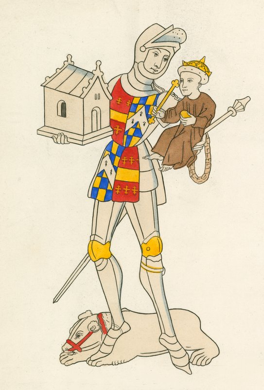 Richarde de Beauchamp, hrabě z Warwicku 1483-5 od Henry Shaw