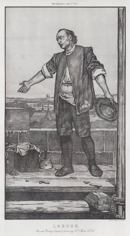práce (rytina) od Henry Stacey (after) Marks