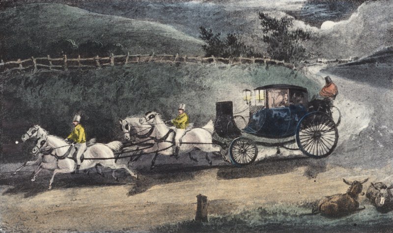 "Světlo přichází, světlo odchází!" (litografie) od Henry Thomas (after) Alken