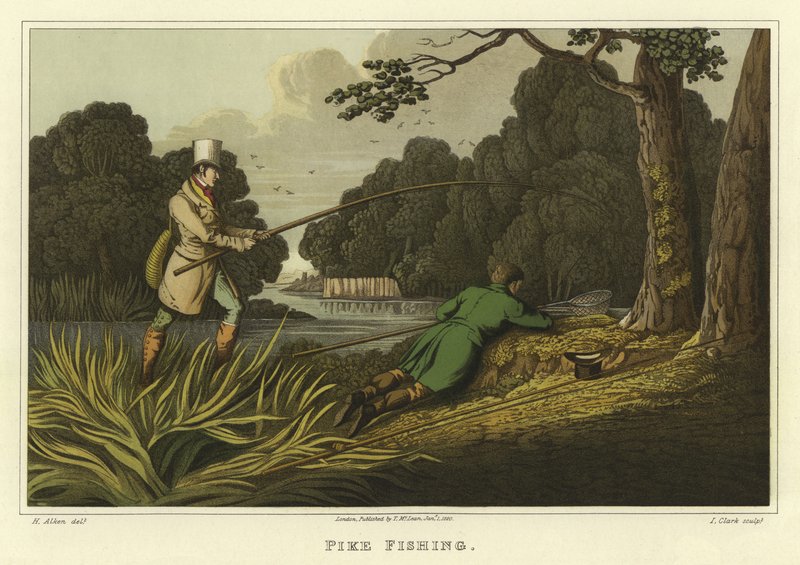 Lov štik (chromolitho) od Henry Thomas Alken
