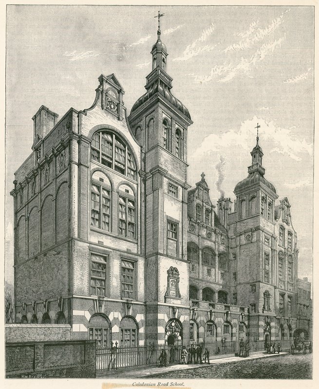 Caledonian Road School, Londýn od Henry William Brewer