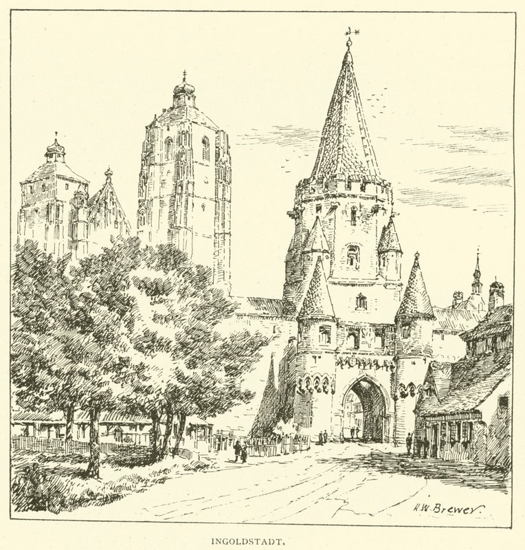 Ingolstadt (rytina) od Henry William Brewer