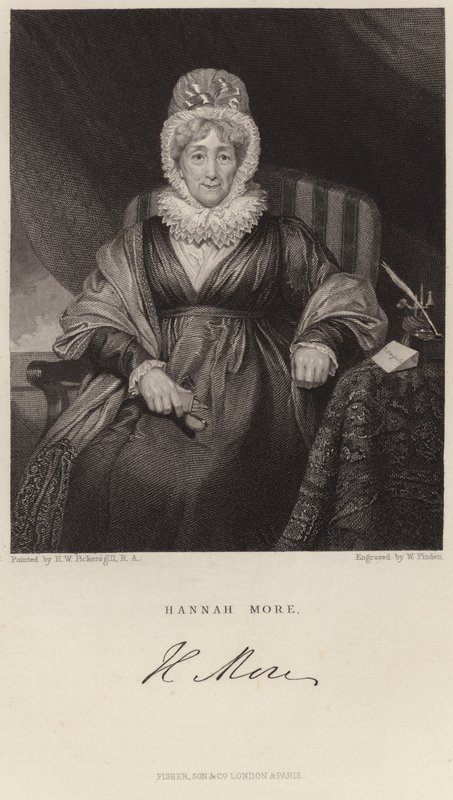 Portrét Hannah More od Henry William Pickersgill