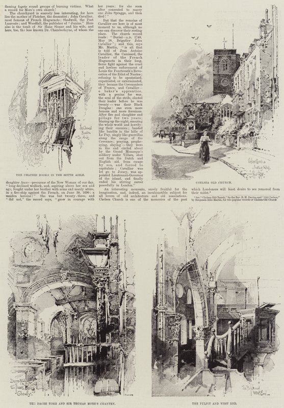 Starý kostel Chelsea od Herbert Railton