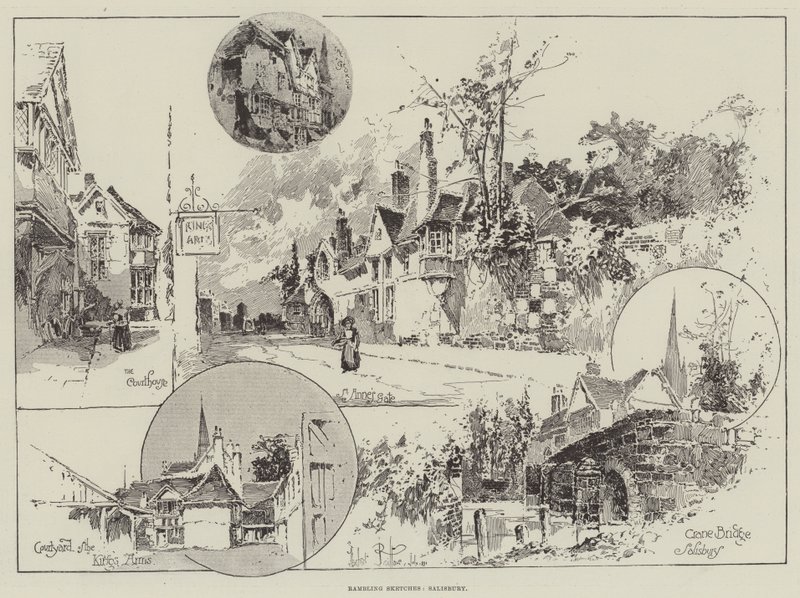 Rambling Sketches, Salisbury od Herbert Railton
