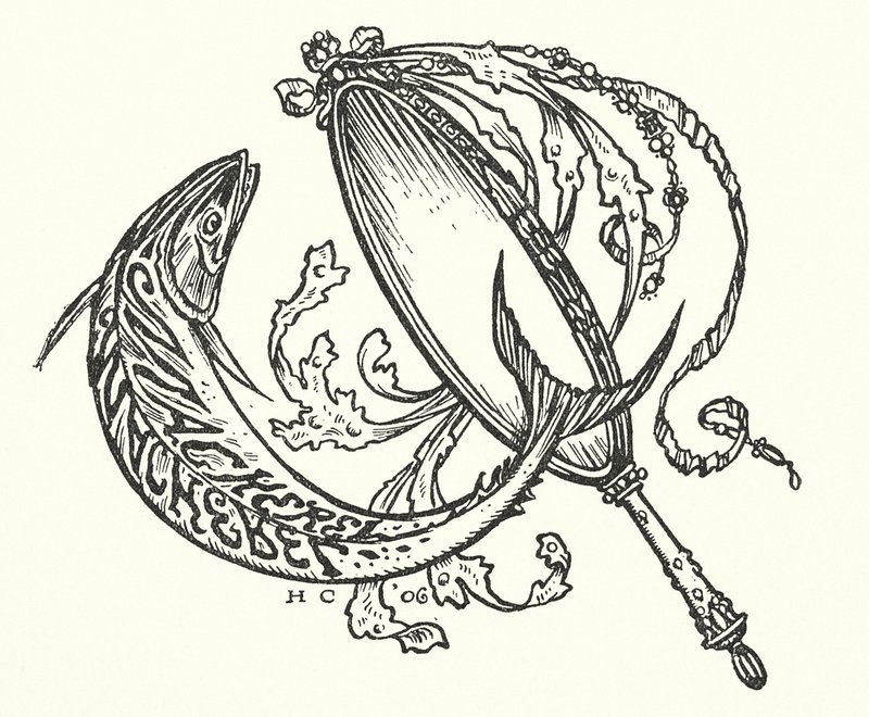 Kouzelná makrela (rytina) od Herbert Cole