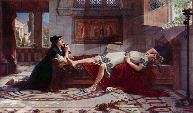 Modlitba svaté Moniky od Herbert Gustave after Schmalz