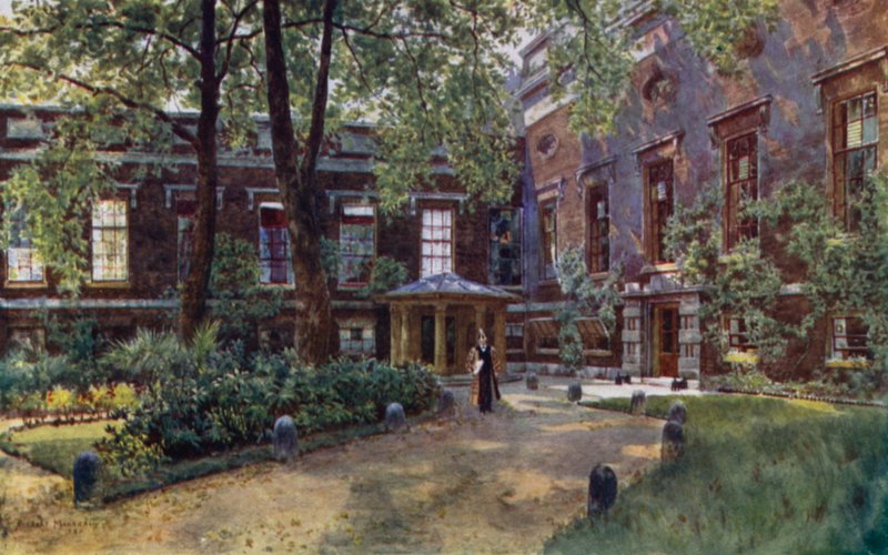 Hala potravin (barevná lito) od Herbert Menzies (after) Marshall