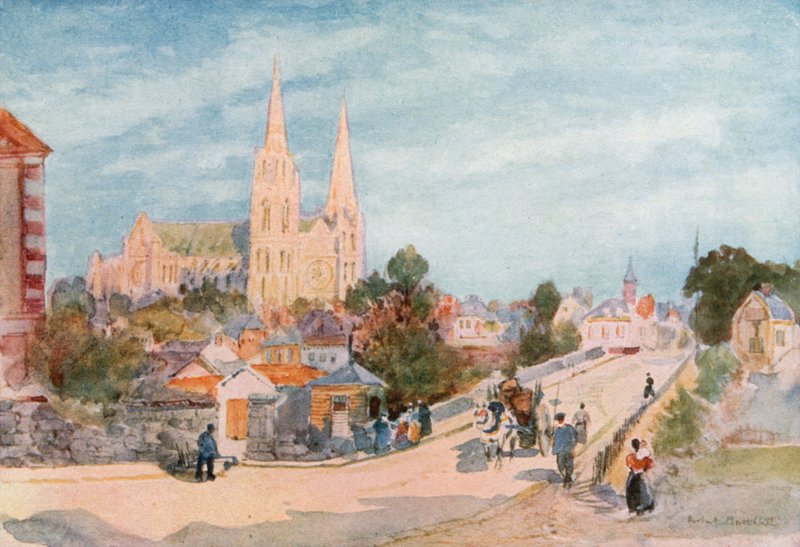 Chartres ze severu od Herbert Menzies Marshall